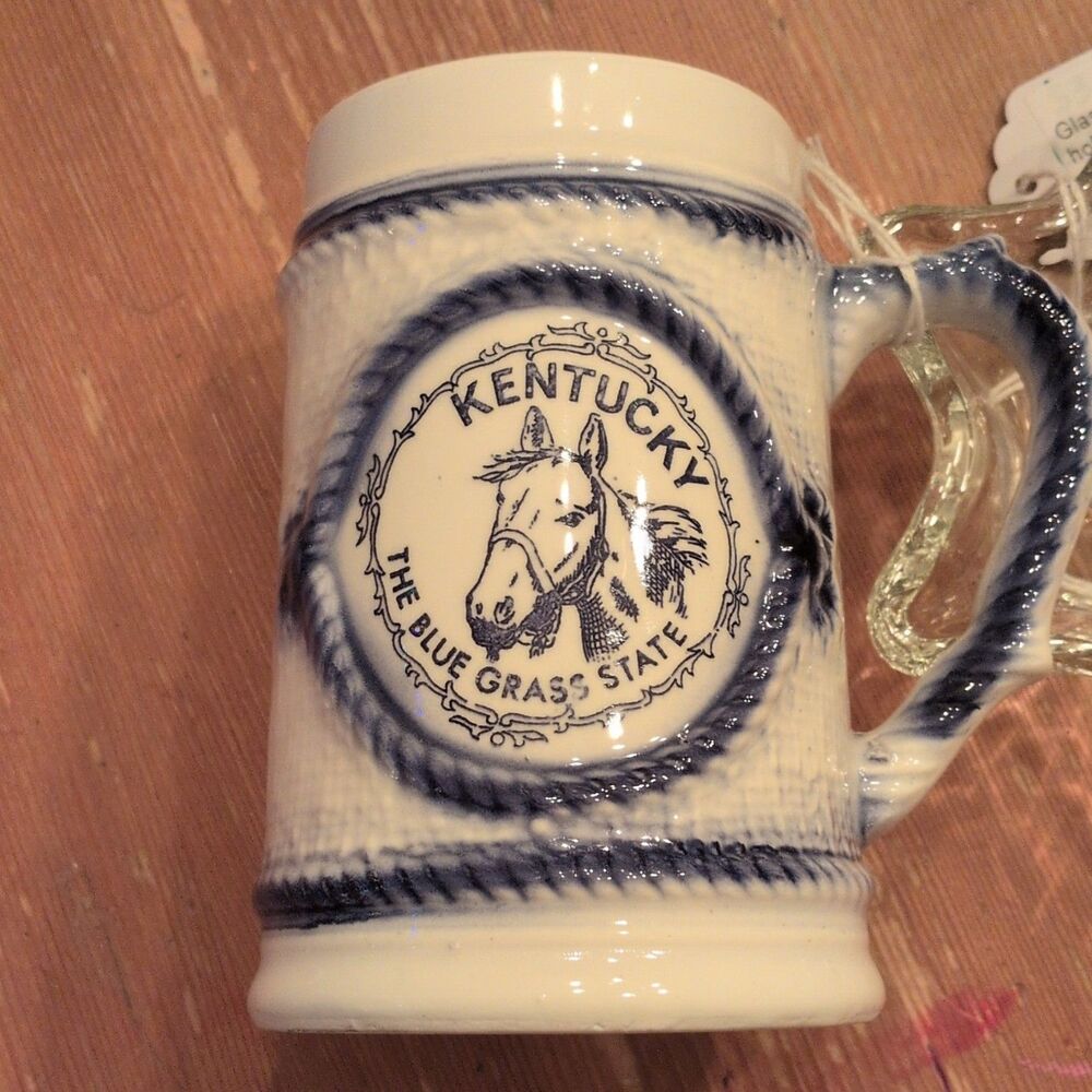 Scotty Kentucky The Blue Grass State Horse Souvenir Mug Made in Japan vintage